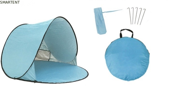 150*150*90CM Tenda a prova d'acqua all'aperto Pop Up Canopy Tenda a prova di sole Rivestito in argento 190T Polyester Rifugio automatico sulla spiaggia fornitore