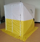 l'unità di elaborazione all'aperto delle tende di campeggio di Oxford del poliestere 200D ha ricoperto il giallo bianco della tenda del lavoro di pop-up fornitore