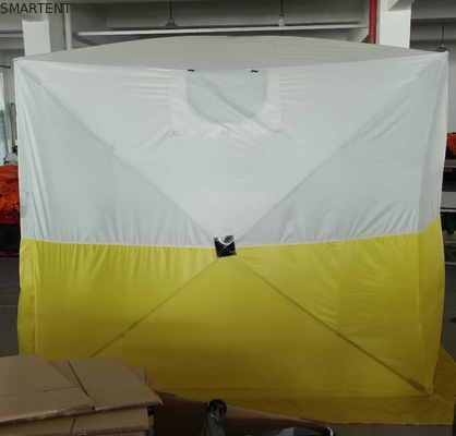 235*235*200MM Rifugio per la pesca all'aperto PU Rivestito 200D Polyester Oxford Fiberglass Double-Color Camping Tent fornitore