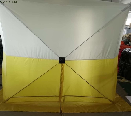 235*235*200MM Rifugio per la pesca all'aperto PU Rivestito 200D Polyester Oxford Fiberglass Double-Color Camping Tent fornitore