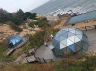 Baldacchino di vetro della stella della tenda della cupola della palla di alluminio lussuosa della struttura 3 metri fornitore