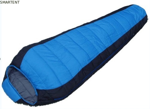 Viaggio all'aperto Campeggio Acqua resistente Nero 190T Poly Cotton Mountain Sleeping Bag 230X80X50cm fornitore