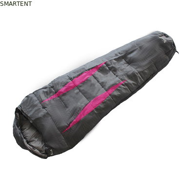 Viaggio all'aperto Campeggio Acqua resistente Nero 190T Poly Cotton Mountain Sleeping Bag 230X80X50cm fornitore