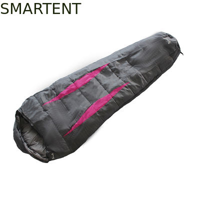 Acquistare Viaggio all'aperto Campeggio Acqua resistente Nero 190T Poly Cotton Mountain Sleeping Bag 230X80X50cm fabbricazione online