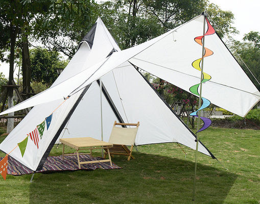 Acquistare Tenda indiana all'aperto 320X260X200CM di Yurt di tepee delle tende di campeggio della tela bianca del cotone fabbricazione online