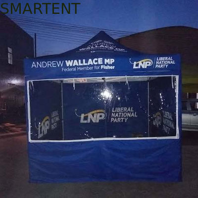 Acquistare Copertura superiore promozionale a prova di fuoco della tenda 600D Oxford 40MM W del baldacchino di 3X3M Advertising Folding Tent fabbricazione online