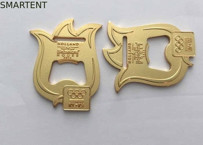 Colore 2 dell'oro di 2.0MM in 1 placcatura olimpica di sport delle apribottiglie della medaglia fornitore