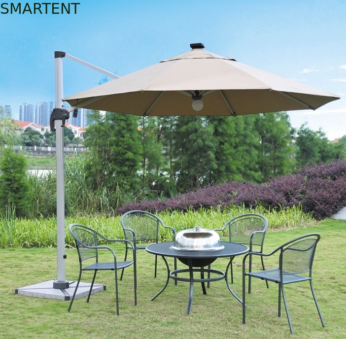 Parasole telecomandato del patio dell'ombrello della spiaggia dell'ombrello doppio 150cm di alluminio del parasole fornitore