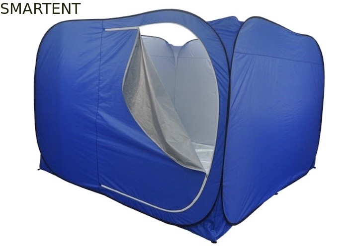 Tende da campeggio all'aperto 300*300*200CM Apri velocemente Tende di rilievo automatiche in argento rivestite 190T di poliestere blu fornitore