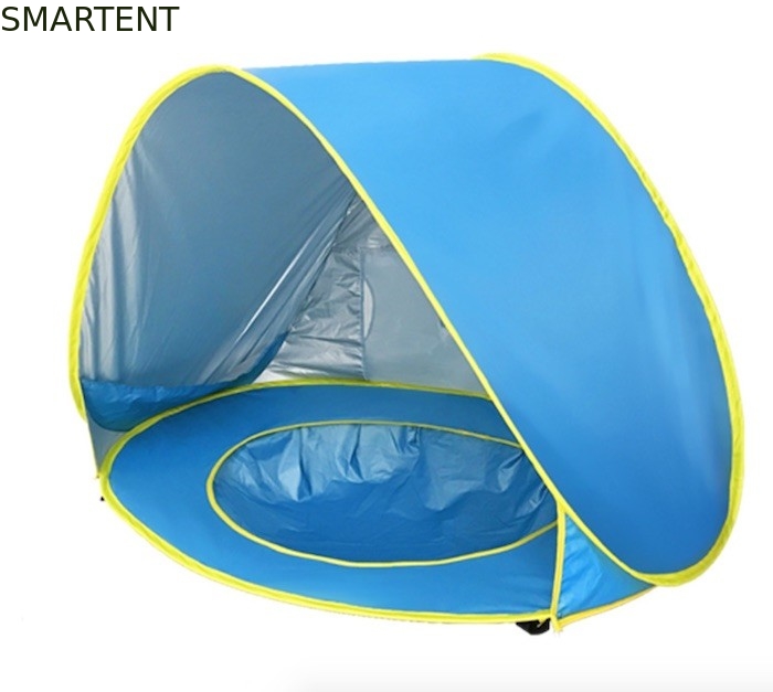 Tende da campeggio all'aperto impermeabili e UV resistenti 190T poliestere rivestito d'argento Pop Up Baby Play Tent fornitore