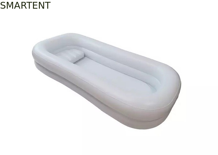 Vasca medica portatile per piscina gonfiabile in PVC di colore bianco 220x100x38 cm fornitore