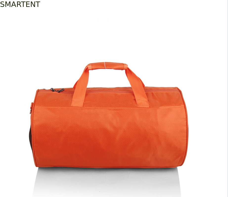 45*25cm Peso leggero per esterni colore arancione impermeabile rivestito in poliestere Oxford Barrel Travel Bags fornitore