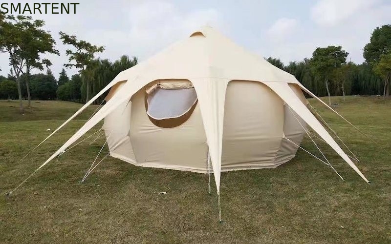 baldacchino di campeggio all'aperto di Glamping del cotone di 285G  Tent Waterproof PU3000MM fornitore