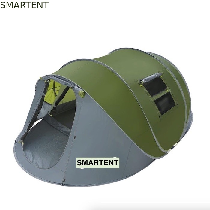 Tenda da campeggio leggera pieghevole impermeabile da 4-6 persone con doppie porte e finestre a maglia di ventilazione fornitore