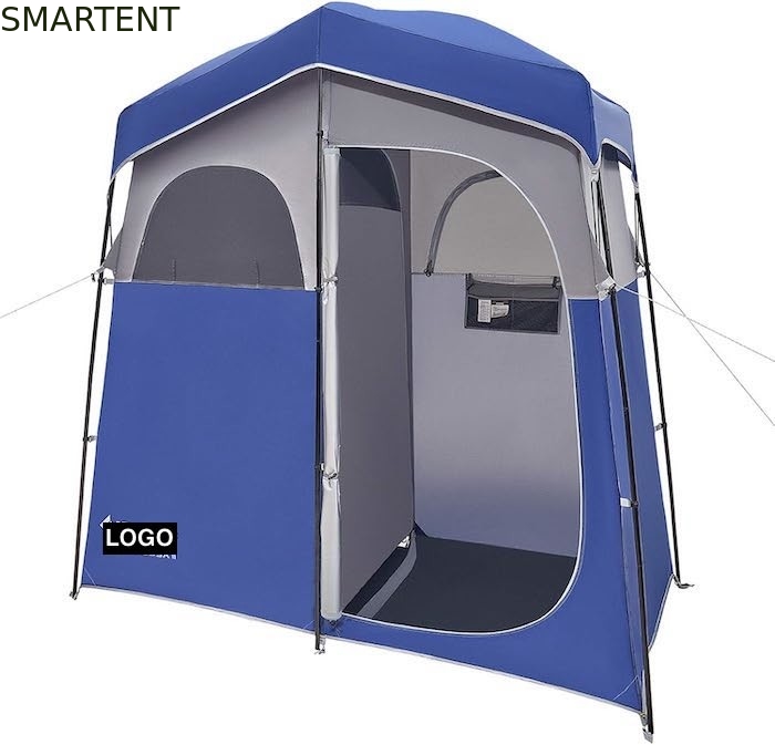 2.11*1.07*2.13M Blu impermeabile poliestere Instant Pop Up tende di privacy con copertura completa porta e finestre a cerniera fornitore