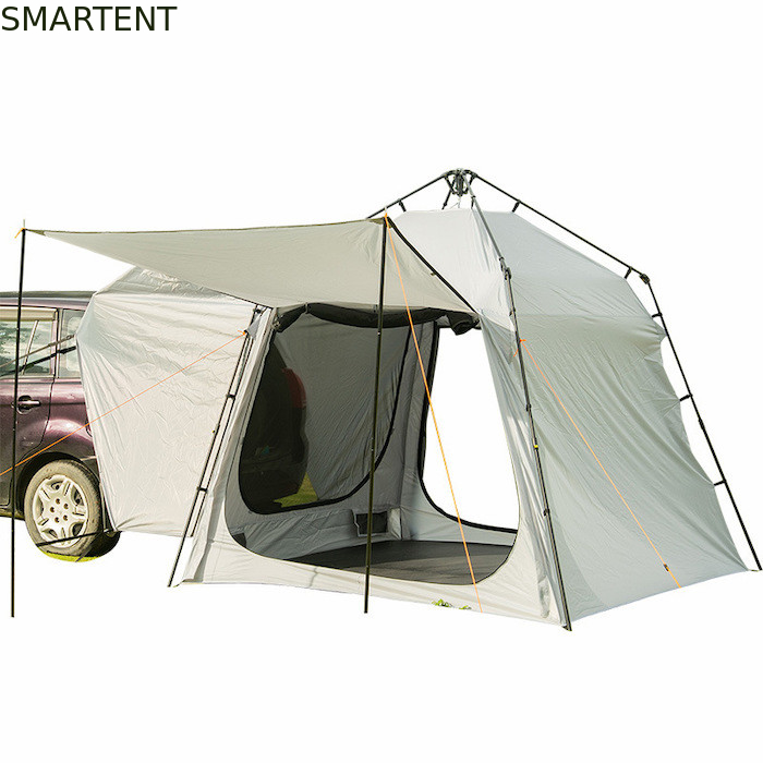 220*220*195CM Fibra di vetro 4 persone Grigio PU2000MM Poliestere 210D SUV Tenda da campeggio impermeabile con protezione UV facile installazione fornitore