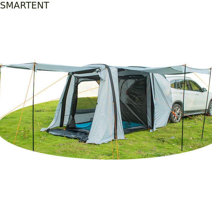 149.6*70.8*70.8Inch Grigio impermeabile PU2000MM Rivestito di poliestere 210D Spaziosa tenda da campeggio SUV con protezione UV fornitore