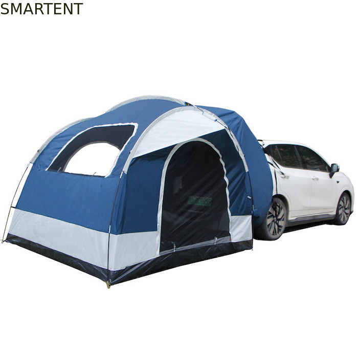 250*250*200CM PU2000MM Poliestere rivestito 210D 2 porte SUV tenda da campeggio con pali in fibra di vetro e finestre a maglia fornitore