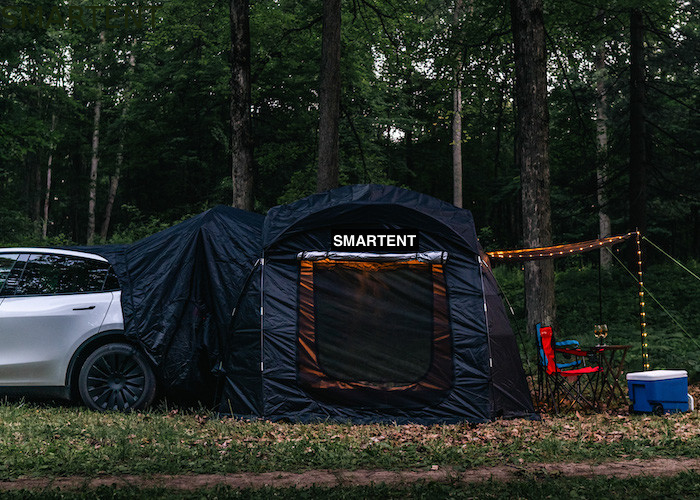 Tenda da campeggio in fibra di vetro in poliestere nera impermeabile a riposo per il modello Y, facile da installare e migliore ventilazione fornitore