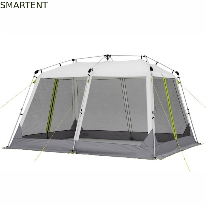 350*300*210CM Grey Waterproof Branding Custom Pop Up Camping Tents Con DAP Termine di consegna E Ventilazione Reticolazione Finestre fornitore