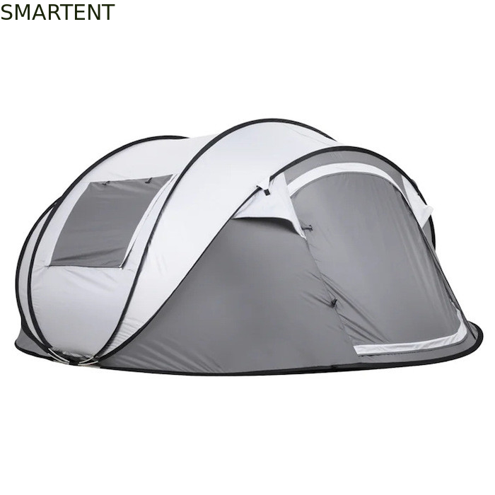 280*200*130CM Grigio impermeabile PU2000MM Rivestito 190T poliestere 4 stagioni Pop Up Tent Boat Con finestre a maglia Per il campeggio fornitore
