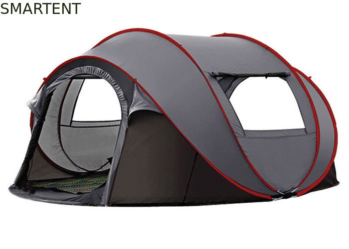 280*200*130CM 4 persone Grigio Poliestere impermeabile 4 stagioni Forma barca Pop Up tende da campeggio Borsa da trasporto inclusa fornitore