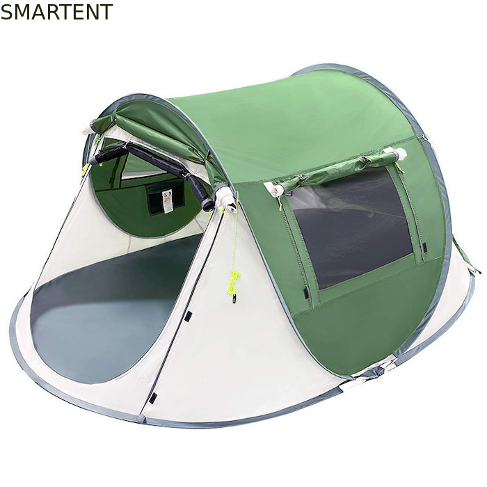 2 persone 245*148*100cm Poliestere verde impermeabile Campeggio all'aperto Spaziosa tenda pop up barca con ventilazione a maglia fornitore