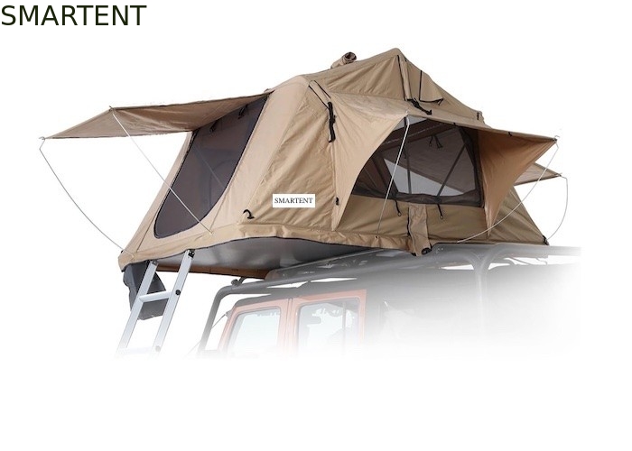 2 ~ 4 persone impermeabile 600D Heavy Duty Rip Stop Polyester tetto Top tenda con rapido 15 minuti di impostazione e protezione UV fornitore