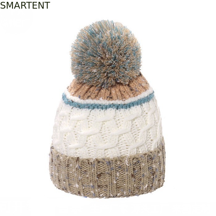 Accessori personalizzati Eco-Friendly RPET Cappello a maglia con Pompon Support Servizio OEM E commercio equo Approvato fornitore