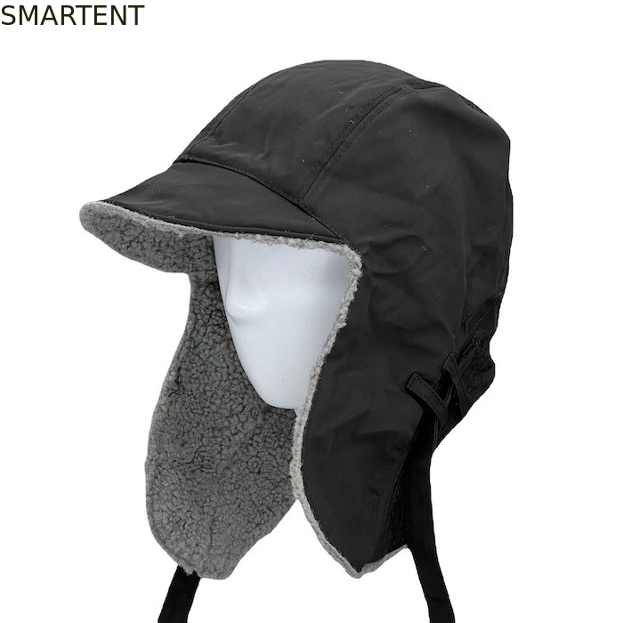 Accessori per esterni ecologici Cruelty Free OEM Black RPET Snow Hat Per Inverno fornitore