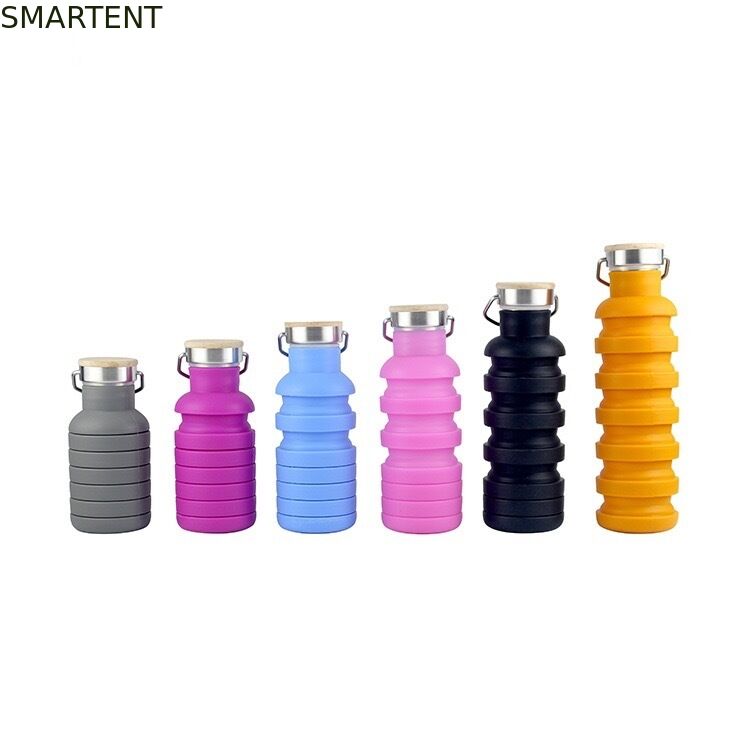 EEC Certified BPA Free Foldable Silicone Water Bottles For Active And Healthy Lifestyle fornitore