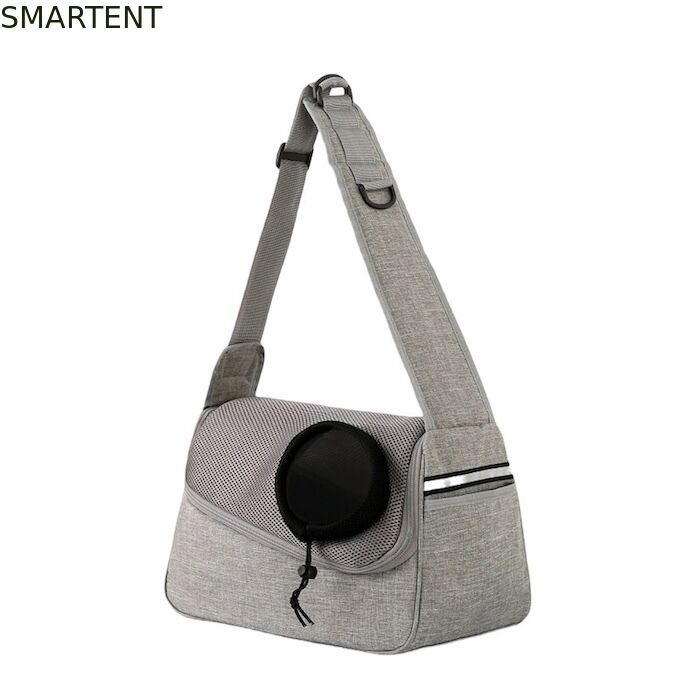 36*19*12CM Unisex Durable Washable Non toxic Lovely Durability Gray Oxford Pet Outing Shoulder Bag fornitore