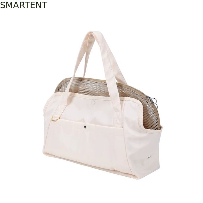 41*16*35CM Outdoor Beige Polyester Fiber Pet Travel Bag Foldable Lightweight Convenient Storage Ideal For Pet Owners On The Go fornitore