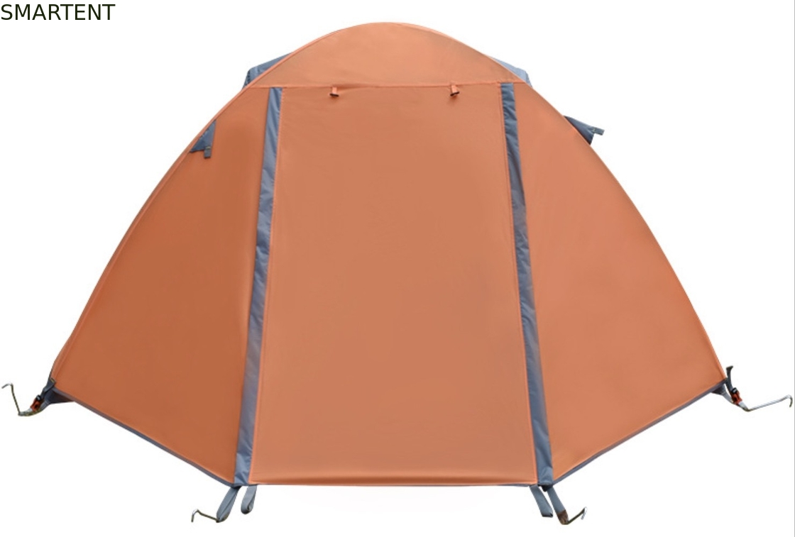 Tenda da campeggio all'aperto 210*180*130cm colore arancione 210D poliestere Ripstop PU2000mm rivestito per snowfield e evento in famiglia fornitore