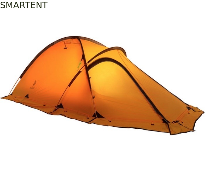 Le tende di campeggio all'aperto accoglienti PU8000mm arancio hanno ricoperto il baldacchino di alluminio di nylon della struttura di 360T Ripstop fornitore