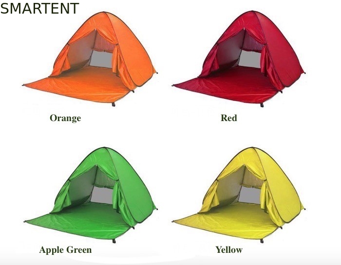 Tende da campeggio all'aperto Tenda da spiaggia automatica Pop Up Plus Size Rivestito in argento 190T Poliestere 165*200*130cm Isolato dal sole con UV 50 fornitore