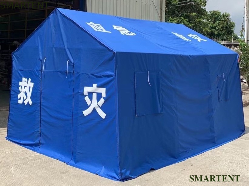 Riparo temporaneo 3X4M di aiuto in caso di catastrofe della tenda di Oxford della metropolitana della struttura della tenda all'aperto d'acciaio blu di evento fornitore