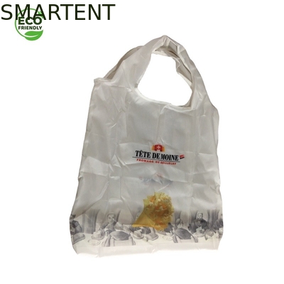 Colore bianco di stampa su ordinazione del sacchetto della spesa amichevole degli accessori RPET 210T di 44CM X di 60 Eco